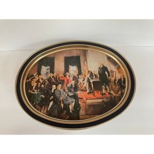 1987 Sunshine Biscuits Limited Edition Tin Signing of Constitution Americana